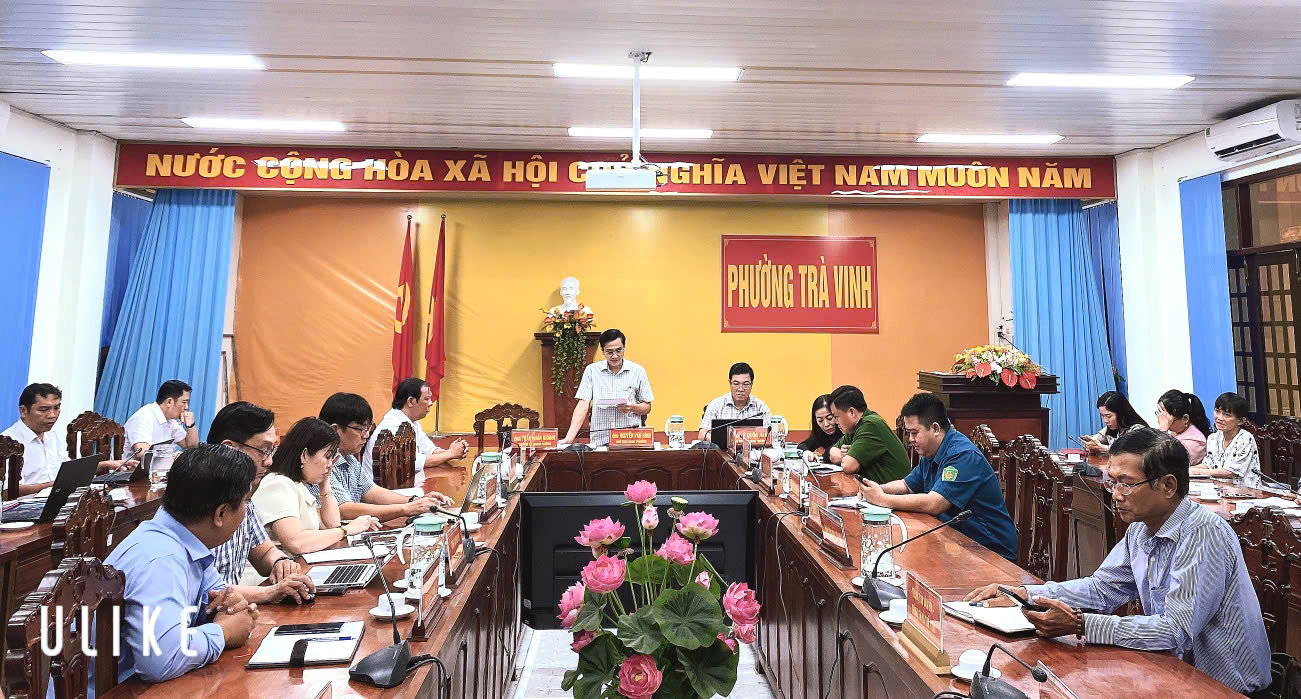 UBND phường Trà Vinh sơ kết tình hình kinh tế – xã hội tháng 11 và triển khai nhiệm vụ tháng 12/2025