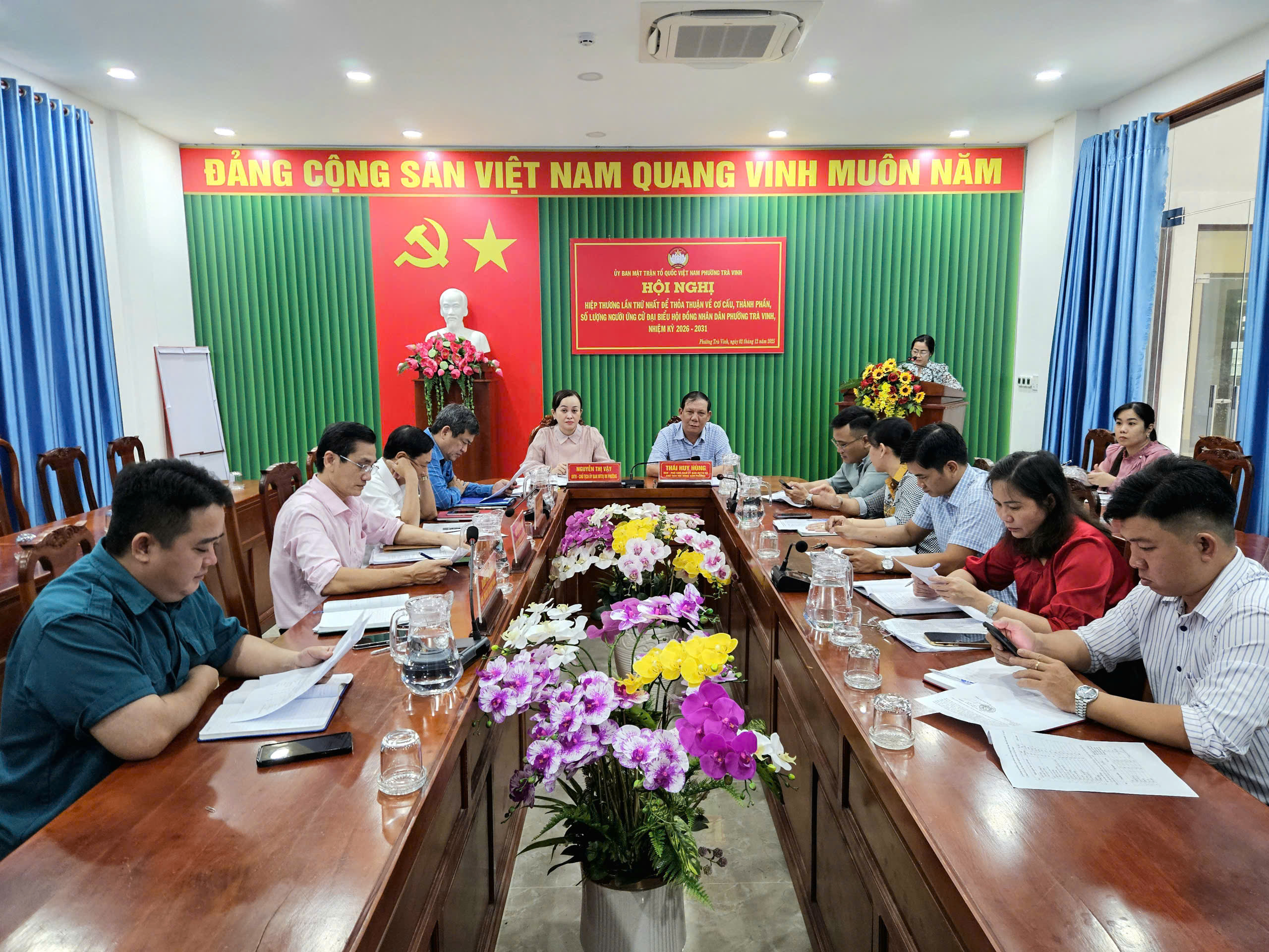 Hội nghị Hiệp thương lần thứ nhất công tác bầu cử đại biểu Hội đồng nhân dân phường Trà Vinh, nhiệm kỳ 2026 – 2031