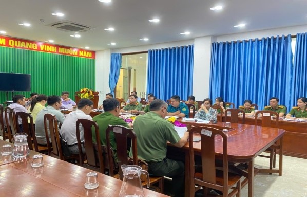 Đảng ủy phường Trà Vinh tiếp xúc,Làm việc với Công an phường Trà Vinh