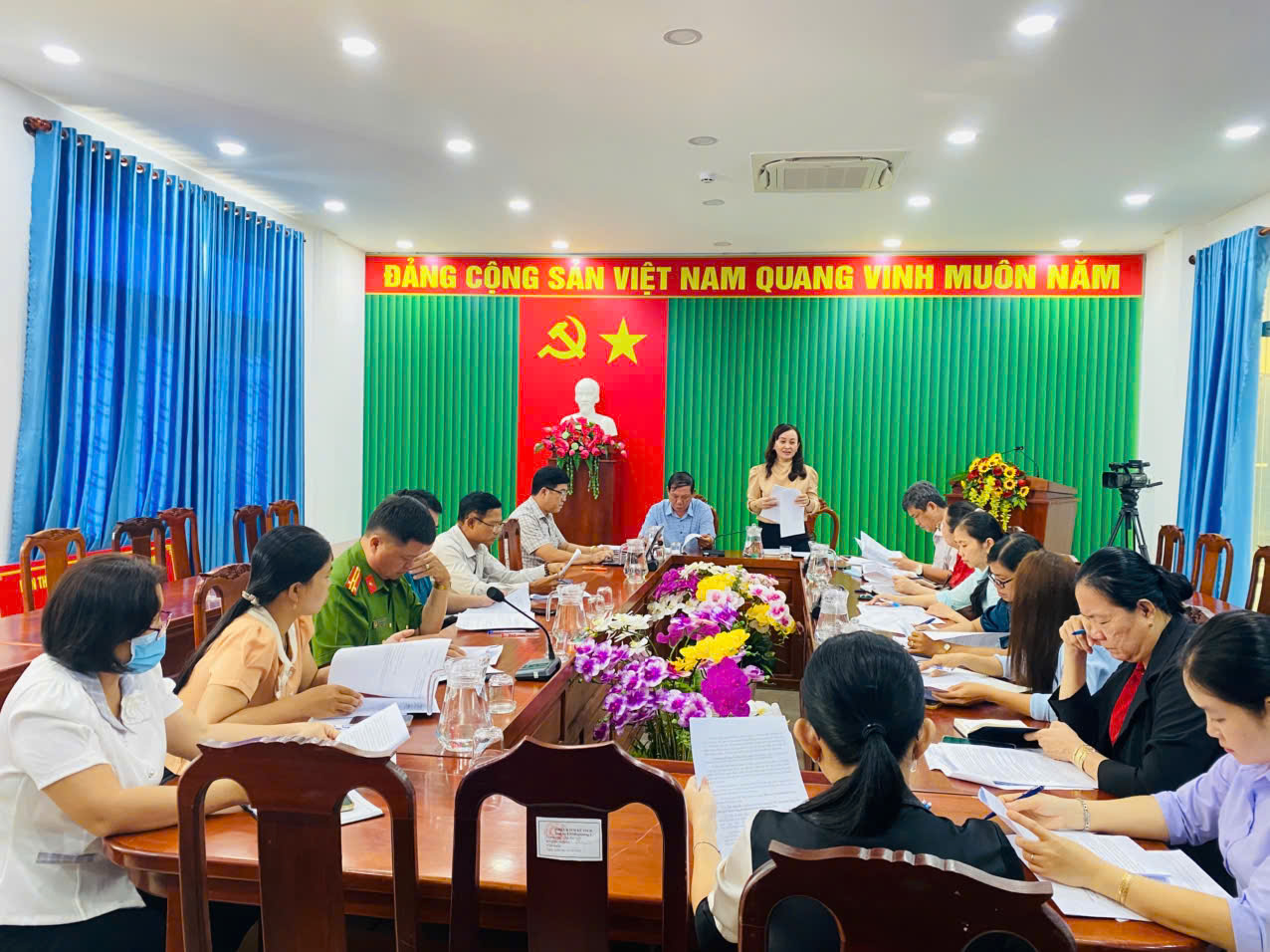 Uỷ ban Mặt trận tổ quốc Việt Nam phường Trà Vinh tổ chức họp hướng dẫn trình tự, thủ tục giới thiệu người ứng cử đại biểu Hội đồng nhân dân phường, nhiệm kỳ 2026 -2031