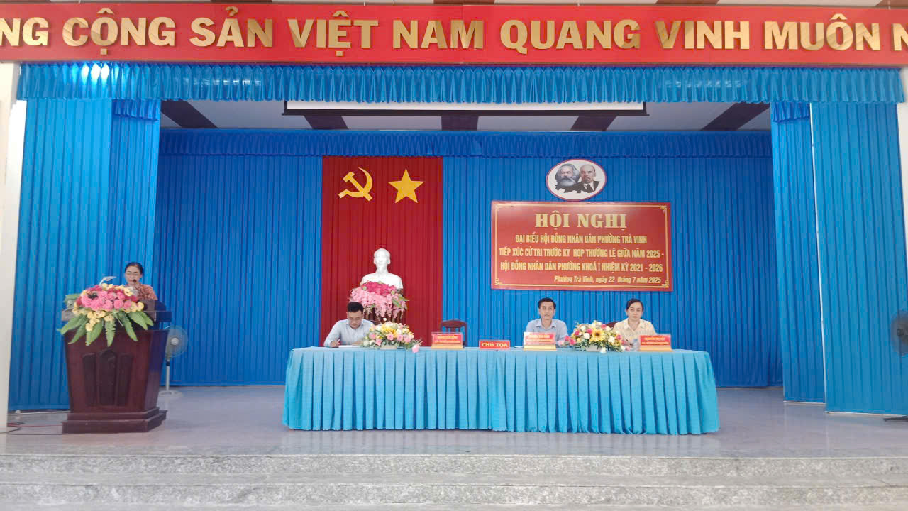 HĐND Phường Trà Vinh Tổ Chức Hội Nghị Tiếp Xúc Cử Tri Trước Kỳ Họp Thường Lệ Giữa Năm 2025
