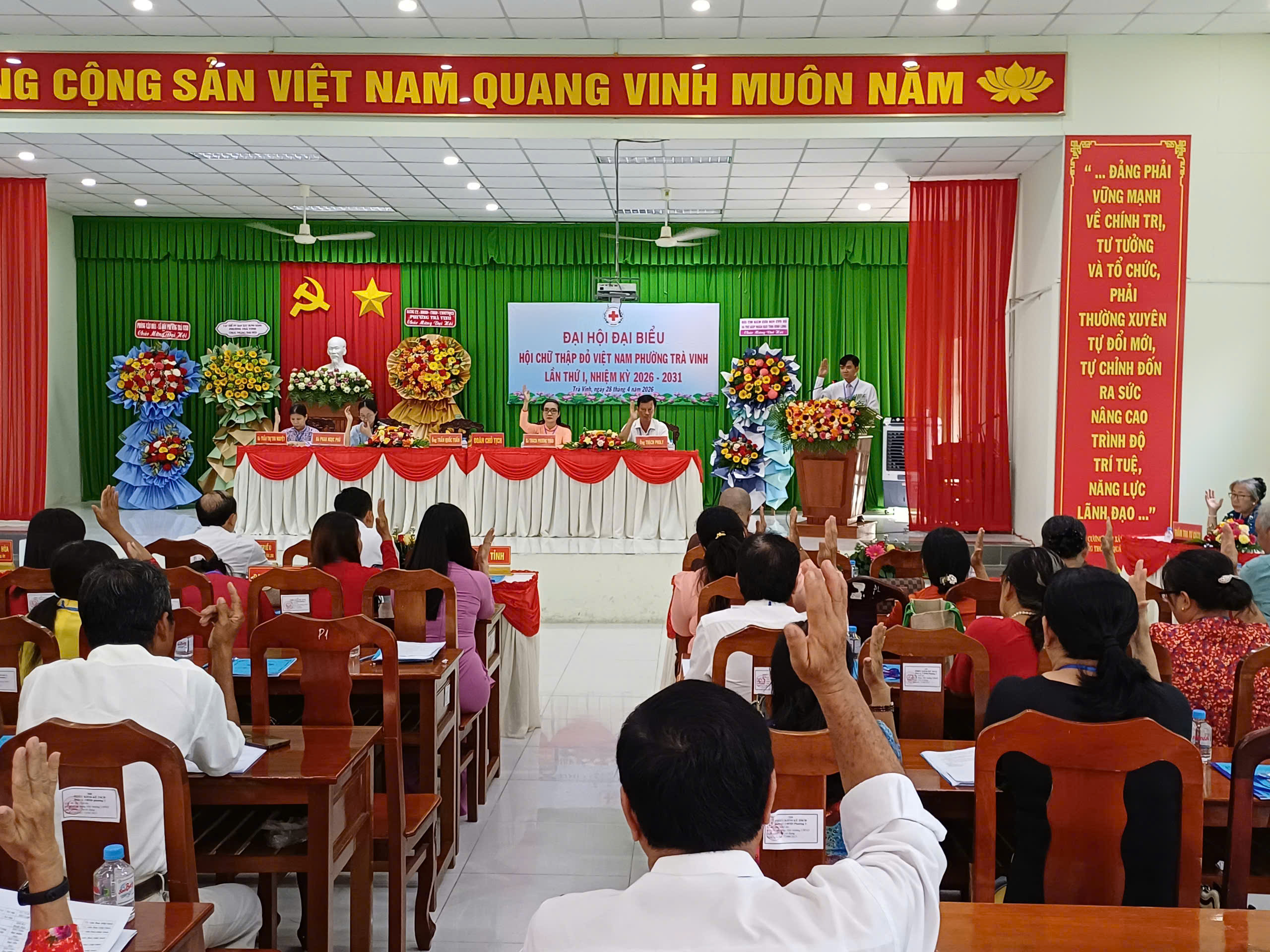 Hội Chữ thập đỏ phường Trà Vinh tổ chức đại hội lần thứ I, nhiệm kỳ 2026-2031