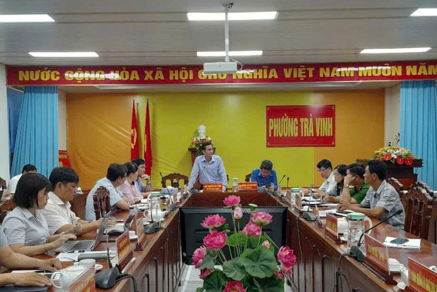 UBND phường Trà Vinh tổ chức hội nghị sơ kết tình hình thực hiện nhiệm vụ phát triển kinh tế - xã hội tháng 9 và sơ kết Quí III/2025
